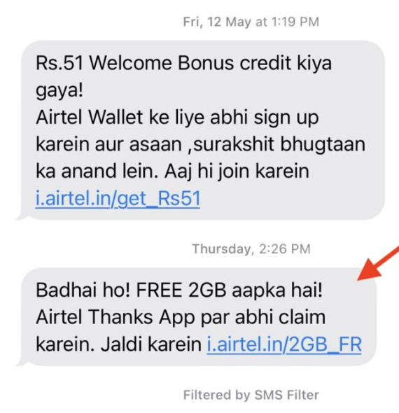 Airtel Thanks App 5GB Data Loot